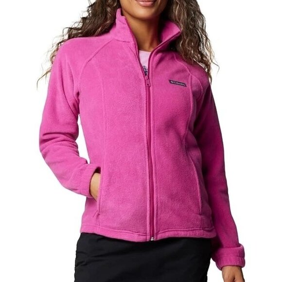 COLUMBIA BENTON fleece pink jacket XS - Picture 1 of 4